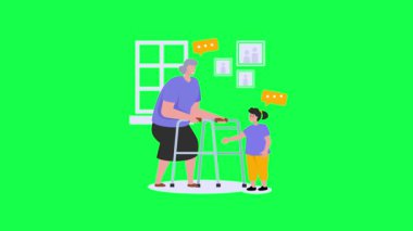 Babası ve kızı şehirde mobiletle geziyorlar.