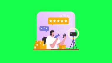 çevrimiçi sohbet konsepti vektör çizimi