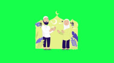 Müslümanlar bayramı kutluyor. Mübarek bayram.