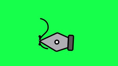 Siyah beyaz bilgisayar monitörünün vektör çizimi