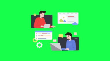 İş ekibi çalışma konsepti vektör çizimi