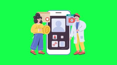 mobil ödeme ve online ödeme. düz vektör çizimi beyaz arkaplanda izole edildi.