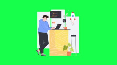 Çevrimiçi alışveriş kavramı vektör illüstrasyonu.