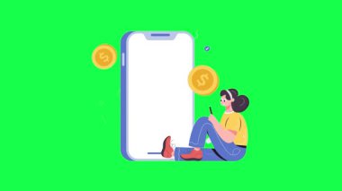 Bitcoin şifreleme konsepti vektör çizimi.