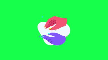 El ele tutuşan kağıt torba vektör illüstrasyonu