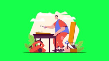 Bilgisayarlı bir adam dizüstü bilgisayarla çalışıyor. Erkek kişi dizüstü bilgisayar kullanıyor. İnternette dizüstü bilgisayarla çalışan serbest çalışan bir erkek. uzak çalışma konsepti.