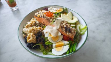 Sağlıklı kahvaltı, atıştırmalık kasesi.