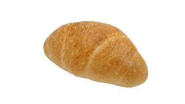 beyaz arkaplanda izole edilmiş tuzlu ekmek.