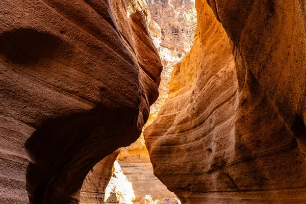 renkli tuffs, Barranco de las Vacas (İnekler Geçidi), Gran Canaria Adası, İspanya