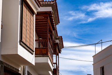 Santa Lucia de Tirajana 'daki şehir sokakları Gran Canaria, İspanya