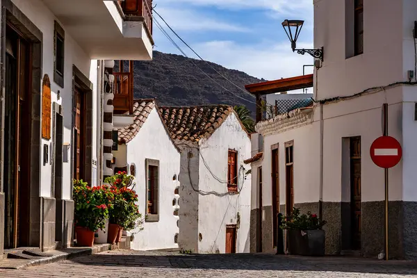 Santa Lucia de Tirajana 'daki şehir sokakları Gran Canaria, İspanya