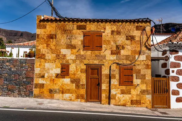 Santa Lucia de Tirajana 'daki şehir sokakları Gran Canaria, İspanya