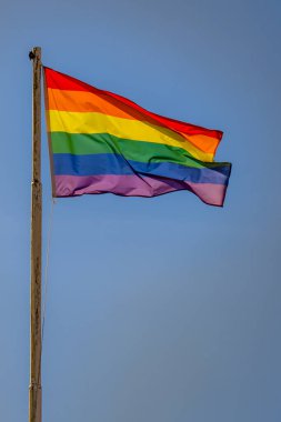 Eşcinsel gururu geçit töreninde LGBT bayrağı