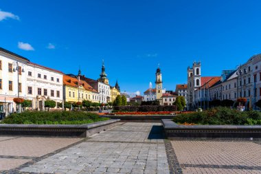 Banska Bystrica, Slovakia - 28 September, 2022: view of the main city square in the historic city center of Banska Bystrica clipart