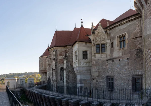 Hunedoara Rumania Octubre 2022 Vista Del Histórico Castillo Corvin Del — Foto de Stock