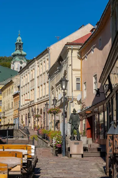 Banska Stiavnica Slovakia September 2022 View Main Street Historic City — Stock Photo, Image