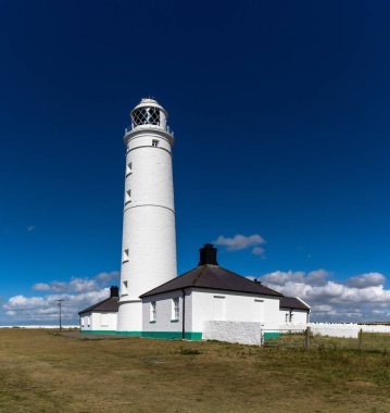Güney Galler 'deki Nash Point Deniz Feneri manzarası
