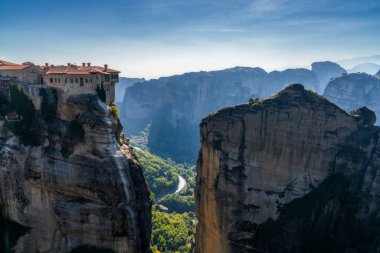 Varlaam Manastırı manzarası ve Meteora manzarası