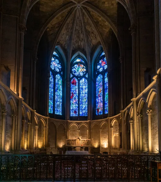 Reims Frankrijk September 2022 Uitzicht Kapel Saint Joseph Historische Kathedraal — Stockfoto