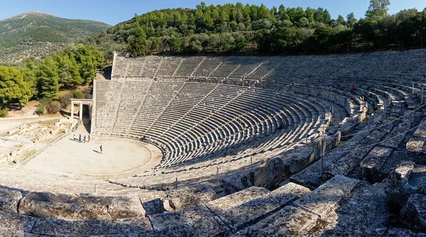 Epidauros Grecia Noviembre 2022 Vista Del Antiguo Teatro Epidauros Sur —  Fotos de Stock
