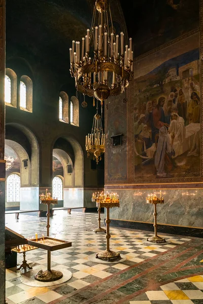 Sofya Bulgaristan Ekim 2022 Alexander Nevsky Katedrali Nin Adak Mumları — Stok fotoğraf