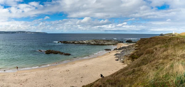 Uitzicht Ives Bay Cornwall Een Klein Strand Buurt Van Gwithian — Stockfoto