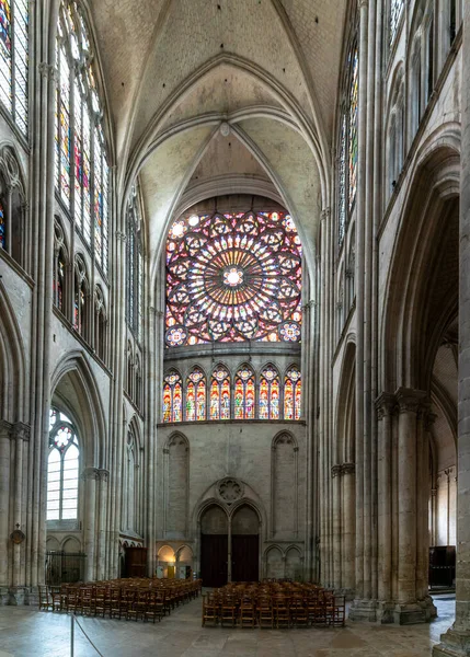 Troyes Frankrijk September 2022 Interieur Van Historische Troyes Kathedraal Met — Stockfoto