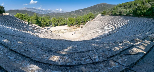 Epidauros Grecia Noviembre 2022 Vista Panorámica Del Antiguo Teatro Epidauros —  Fotos de Stock