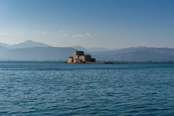 Ναύπλιο Ελλάδα Νοεμβρίου 2022 Θέα Του Κάστρου Μπούρτζι Και Του — Φωτογραφία Αρχείου
