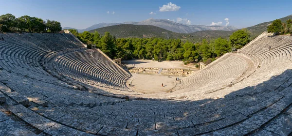 Epidauros Grecia Noviembre 2022 Vista Panorámica Del Antiguo Teatro Epidauros —  Fotos de Stock