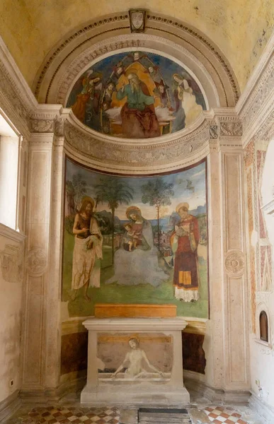 Spoleto Talya Kasım 2022 Spoleto Katedrali Içinde Küçük Sunağı Tarihi — Stok fotoğraf