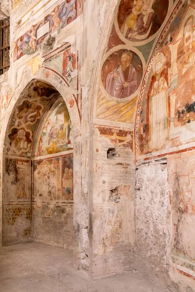 Spoleto Italia Noviembre 2022 Pinturas Fresco Históricas Dentro Catedral Spoleto — Foto de Stock