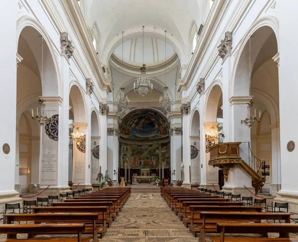 Spoleto Italia Noviembre 2022 Vista Interior Nave Central Altar Catedral — Foto de Stock