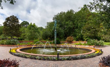 Murrells Körfezi, ABD - 21 Haziran 2023: Chase heykeli Diana ve Brookgreen Bahçeleri 'ndeki Diana Havuzu