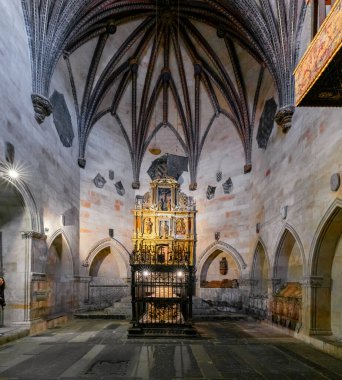 Salamanca, Spain - 9 April, 2024: view of the Anaya Chapel inside the New Cathedral of Salamanca clipart