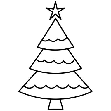 Yılbaşı ağacı. Basit tasarım