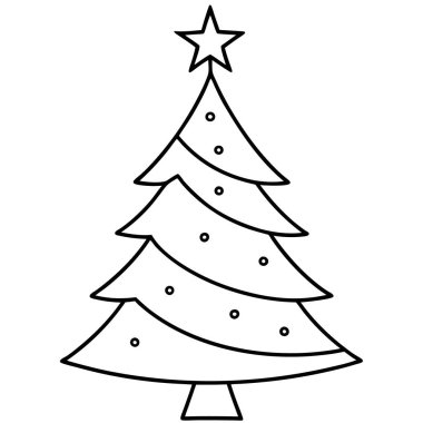Noel ağacı simgesi, satır biçimi