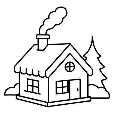 Noel evi simgesi, anahat stili