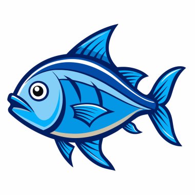 deniz hayvanı balığı çizgi film vektörü