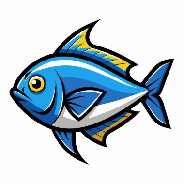 Çizgi film balıklarının vektör çizimi