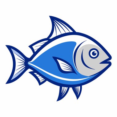 Balık simgesi vektör illüstrasyon tasarımı