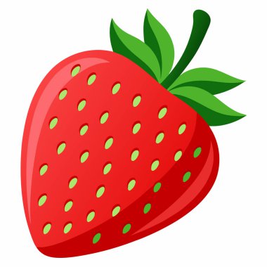 Çilek simgesi, karikatür tarzı