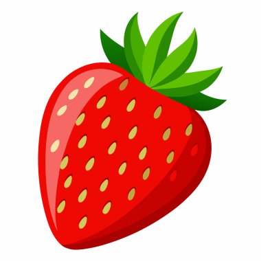 Çilek meyvesi taze izole edilmiş