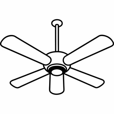 Hayran ikonu. İnce çizgi tasarımı. vektör illüstrasyonu.