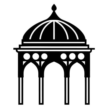 bina simgesi, basit vektör illüstrasyonu