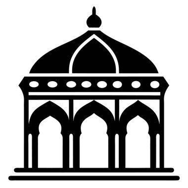 Cami. Web simgesi basit illüstrasyon