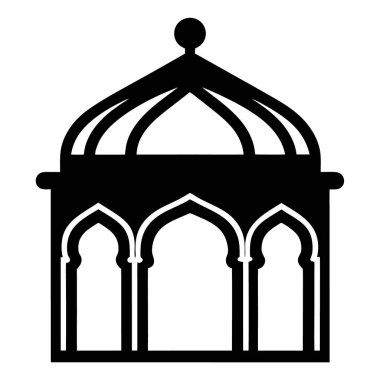 Cami simgesi vektör illüstrasyonu