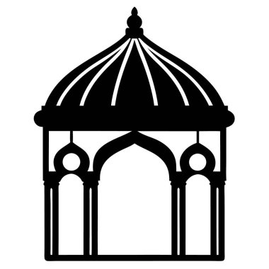 Bina. Web simgesi basit illüstrasyon