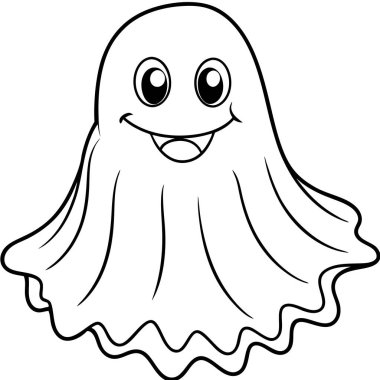 Bir hayaletin vektör çizimi