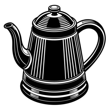 Çaydanlığın vektör illüstrasyonu